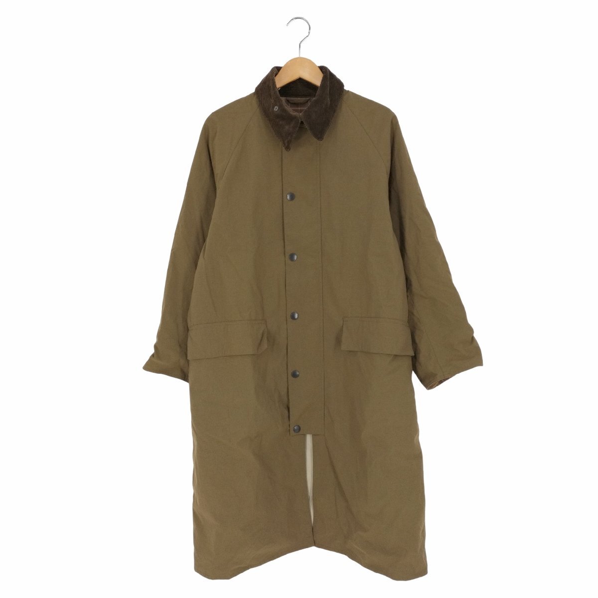 Barbour(バブアー) 別注 BURGHLEY ノンワックスコート メンズ 36 中古 古着 0747_画像1