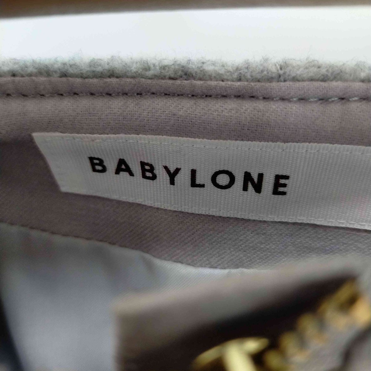 BABYLONE(バビロン) ライトナッピングタイトスカート レディース 36 中古 古着 0807_画像6