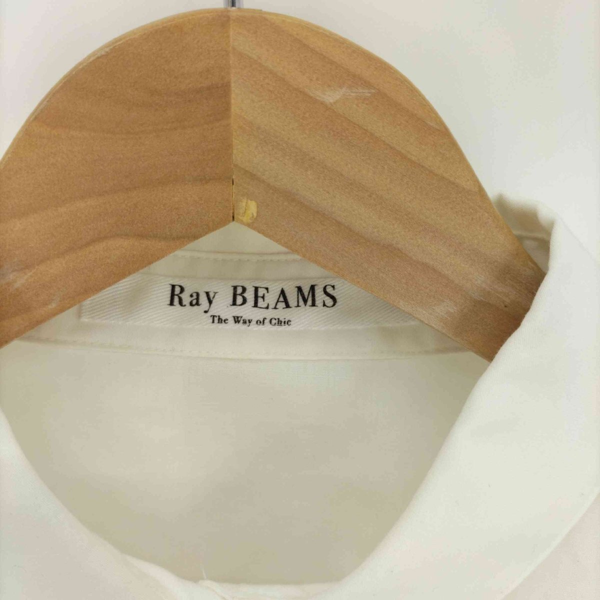 Ray BEAMS(レイビームス) プリーツ キリカエ レギュラーS/Sシャツ レディース 表記無 中古 古着 0846_画像6