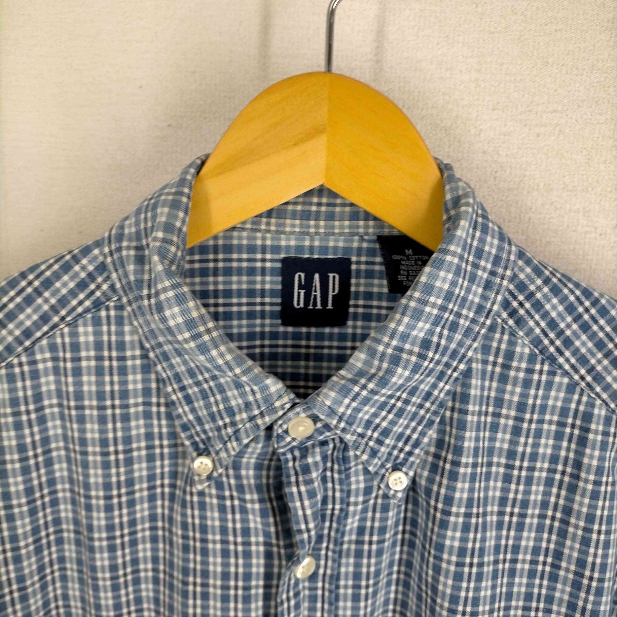 Gap(ギャップ) OLD GAP 90s ボタンダウンチェックシャツ メンズ JPN：M 中古 古着 1102_画像3