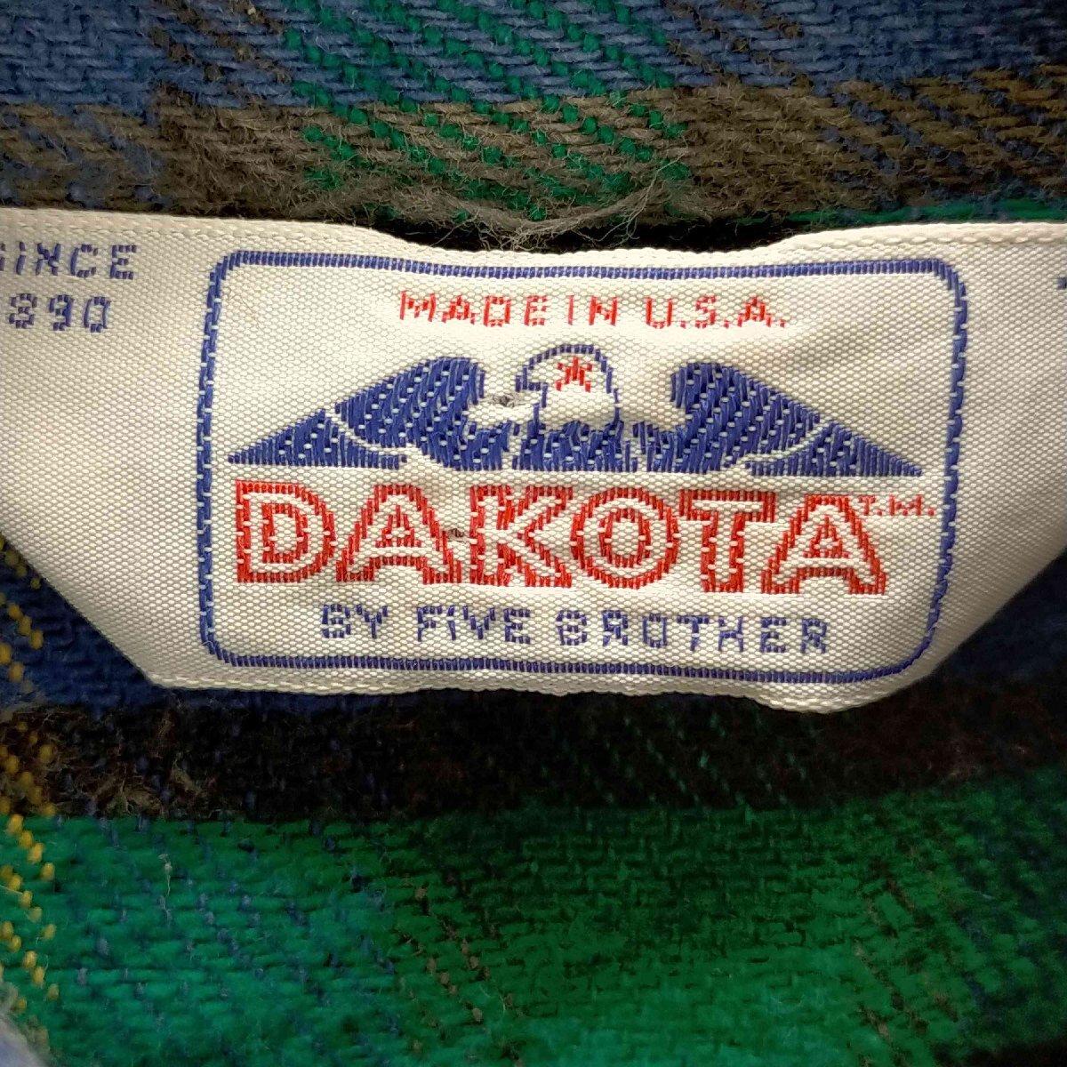 FIVE BROTHER(ファイブブラザー) 80S dakota ウエスタン ネルシャツ メンズ JPN 中古 古着 0308_画像6