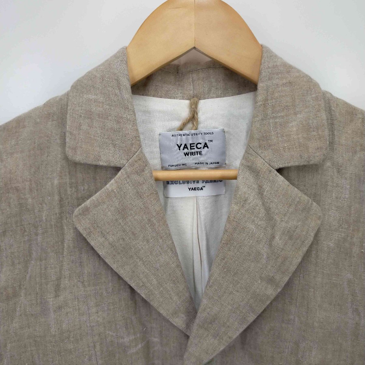 YAECA(ヤエカ) 21SS ATELIER COAT NATURAL OILED オイルドコート レ 中古 古着 0346_画像3