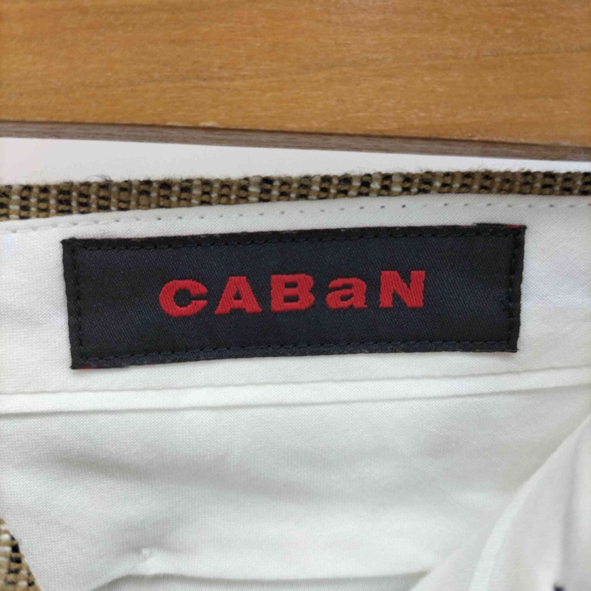 CABaN(キャバン) 21SS ストレッチ ネップ クロス ピンタック ワイド パンツ レディース J 中古 古着 0529_画像6