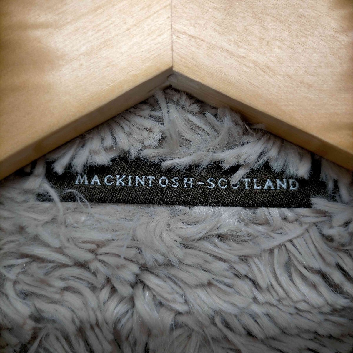 Mackintosh(マッキントッシュ) キルティングコート ボア アウター ロング 前開き 34 ピンク 中古 古着 0516_画像6