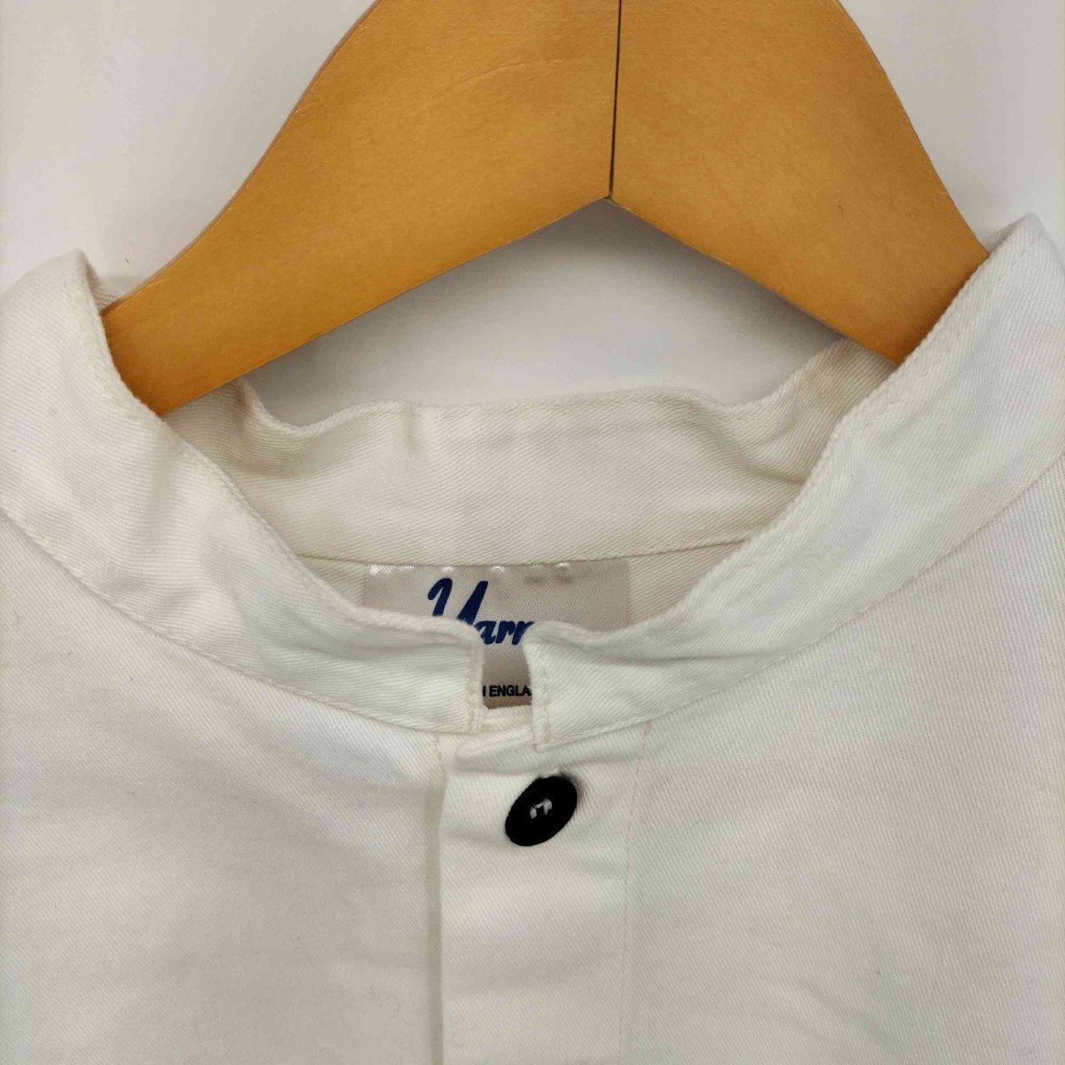 yarmo(ヤーモ) イギリス製 シャツ ワンピース コート スモック ドレス レディース 表記無 中古 古着 0525_画像3