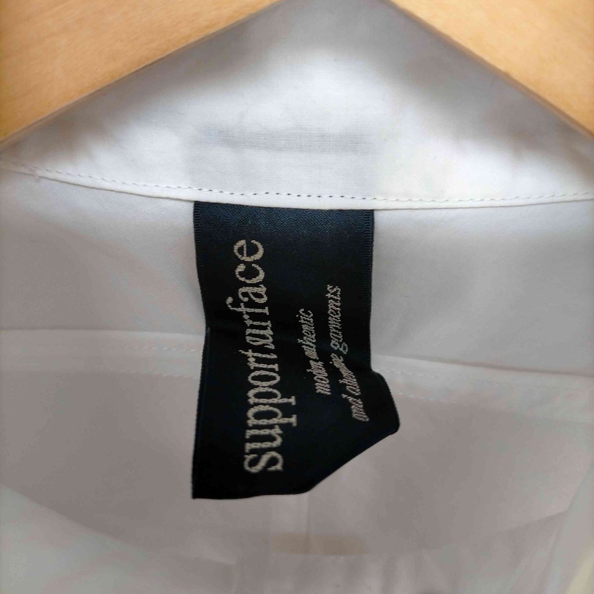 SUPPORT SURFACE(サポートサーフェス) コットンシャツ ブラウス 長袖 0 白 ホワイト レ 中古 古着 0516_画像6
