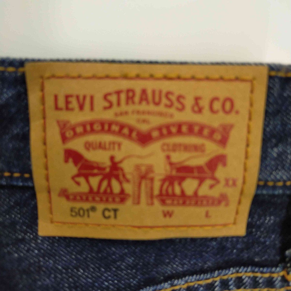 Levis(リーバイス) 501CT ボタンフライジーンズ レディース W24L32 中古 古着 0544_画像6