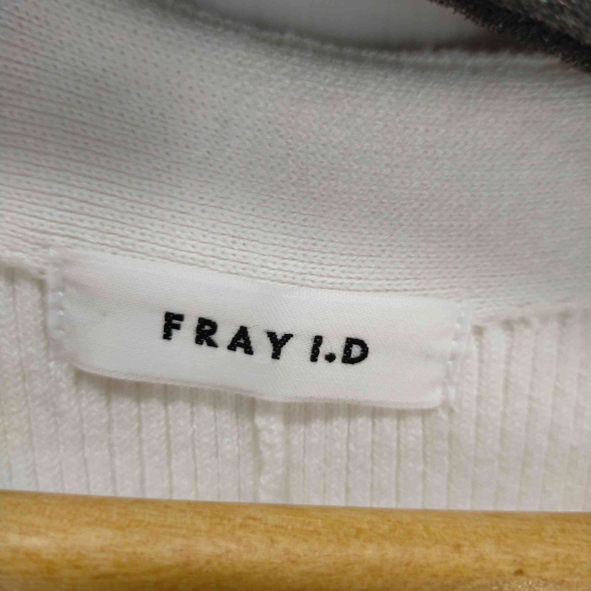 FRAY I.D(フレイアイディー) 24SS カシュクールニットコンビワンピース レディース FREE 中古 古着 0828_画像6