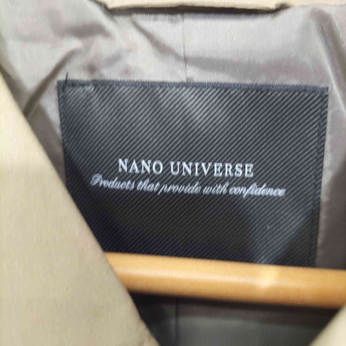 nano universe(ナノユニバース) 21SS ミノテックショートバルカラーコート メンズ 表記 中古 古着 0103_画像6