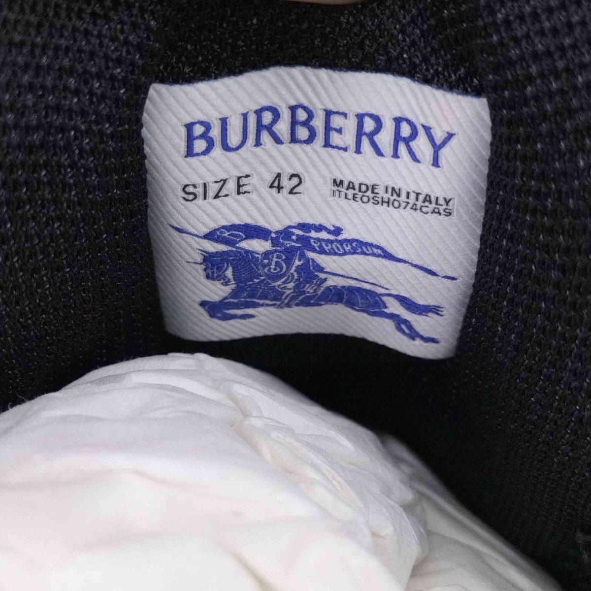 BURBERRY(バーバリー) Box レザースニーカー メンズ JPN：42 中古 古着 0543_画像6