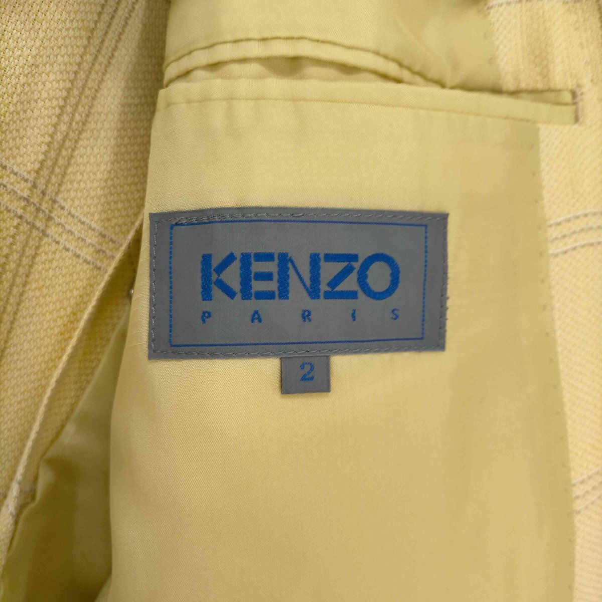 KENZO PARIS(ケンゾーパリス) 80~90s チェック柄2Bテーラードジャケット メンズ JPN 中古 古着 0542_画像6