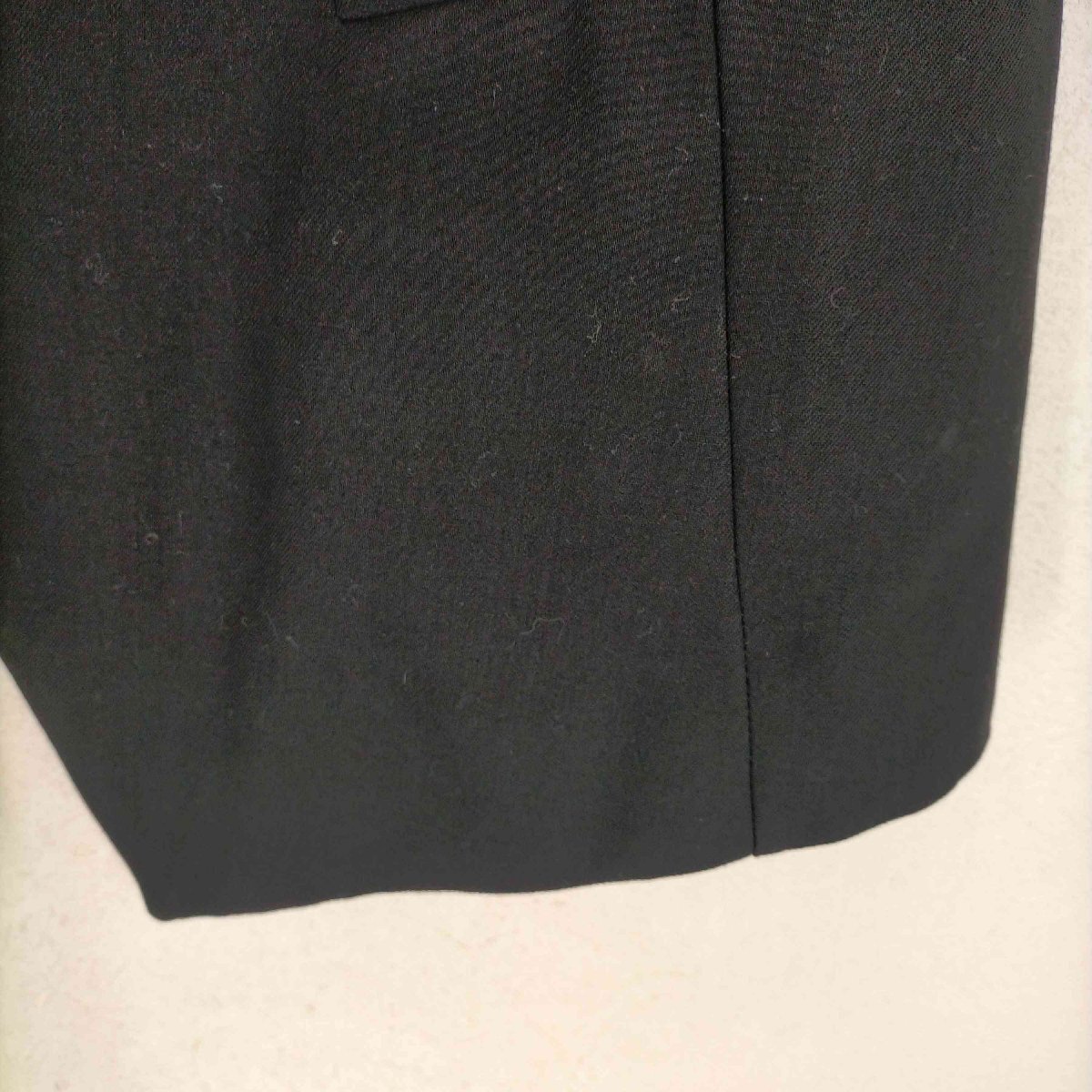 Ann DEMEULEMEESTER(アンドゥムルメステール) バックストラップデザインロングジレ メンズ 中古 古着 0603_画像5