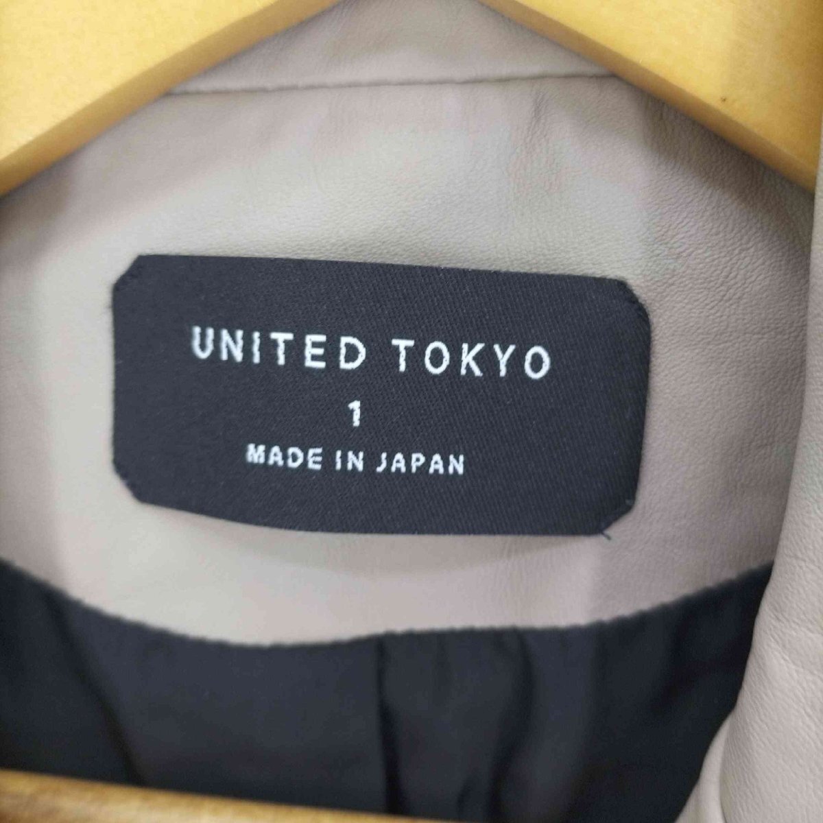 UNITED TOKYO(ユナイテッドトウキョウ) ライダースジャケット ダブル 羊革 ラムレザー レディ 中古 古着 0724_画像6
