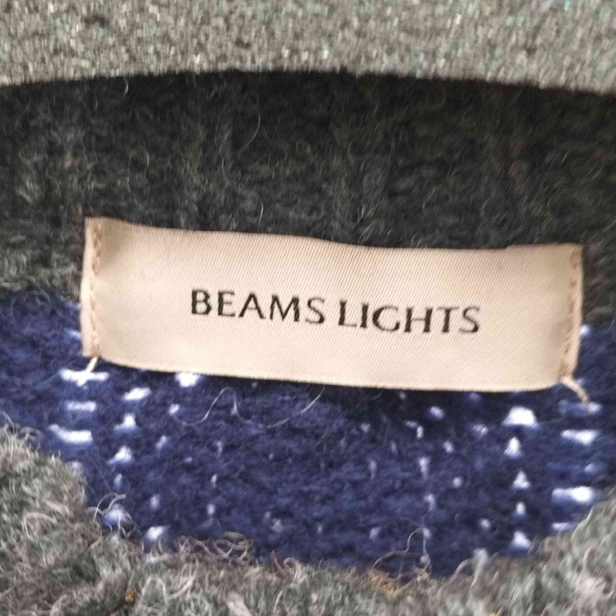 BEAMS Lights(ビームスライツ) モンゴルウール ケーブル カーディガン メンズ JPN：L 中古 古着 0911_画像6