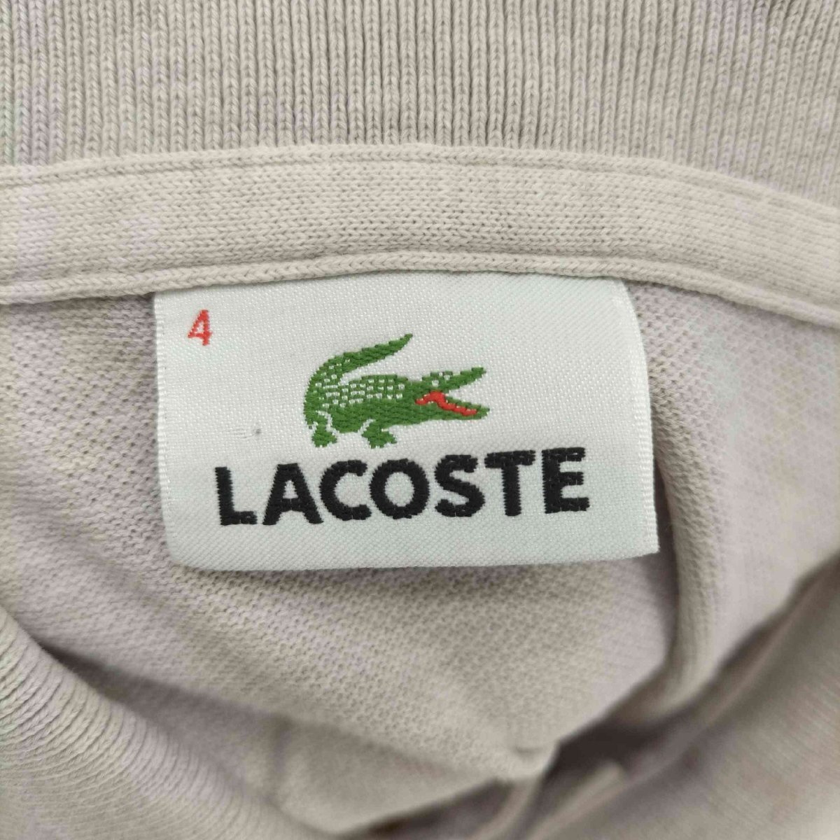 LACOSTE(ラコステ) ロゴ刺繍 ポロシャツ メンズ JPN：4 中古 古着 0545_画像6