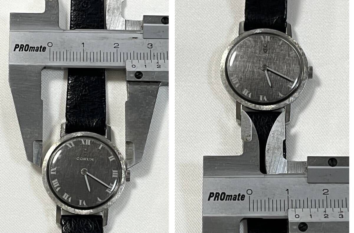 CORUM SWISS MADE hand winding wristwatch Corum Vintage Switzerland made antique used 