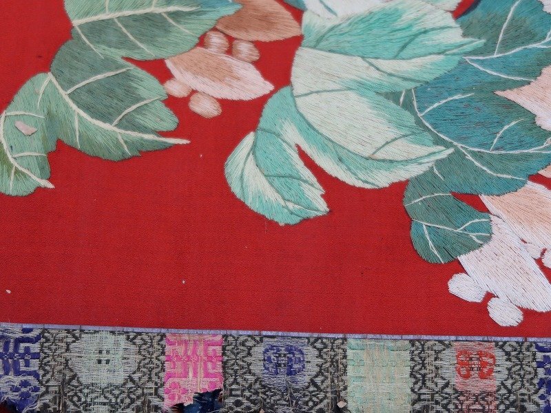 051608 старый бумага шелк вышивка ..... Tang предмет битва час полный ... ткань тканый товар китайский . страна время 23052412