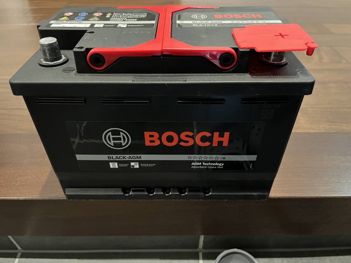 [中古・送料込み]BOSCH １２Vバッテリー 欧州車用バッテリー BLACK-AGM BLA-70-L3の画像3