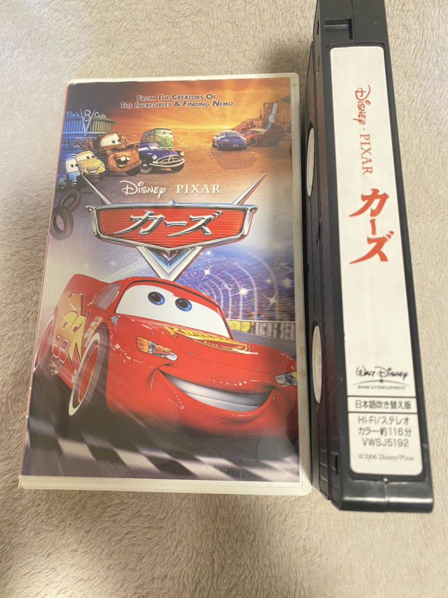 希少 ディズニー カーズ VHS 日本語吹き替え版 Disney Pixar CARS VHSテープ VWSJ5192 2006年 カラー　116分　視聴済み　ピクサー _画像1