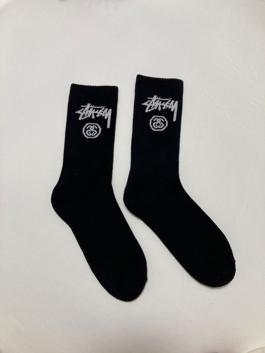 新品未使用　stussy ステューシー　ロゴハイソックス　セット販売　海外正規品