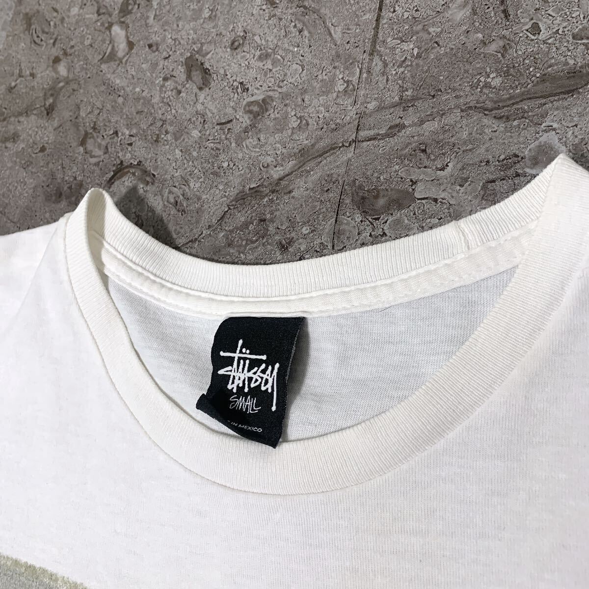 Stussy オールドステューシー ビッグロゴ No゜4ロゴ グラフィックプリントTシャツ ビンテージ 90sの画像5