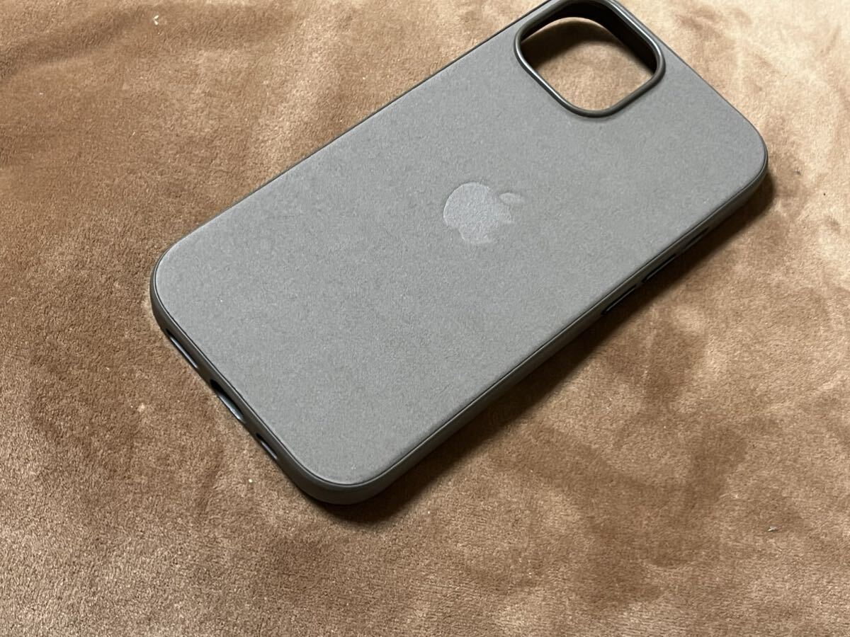 Apple アップル 純正 ☆ iPhone 15 ファインウーブンケース・トープ ☆ 新品_画像3