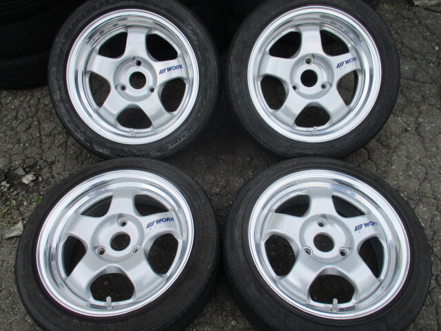  rare / deep rim!WORK Meister S1!15×6.5J +32/+7!PCD112! wheel only 4 pcs set!smart/ Smart .