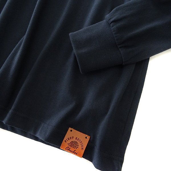  новый товар CHUBEIchuu Bay 2024 год весна лето LOOSE FI T-back карман футболка с длинным рукавом M темно-синий [CH1441131_79] мужской cut and sewn еж 