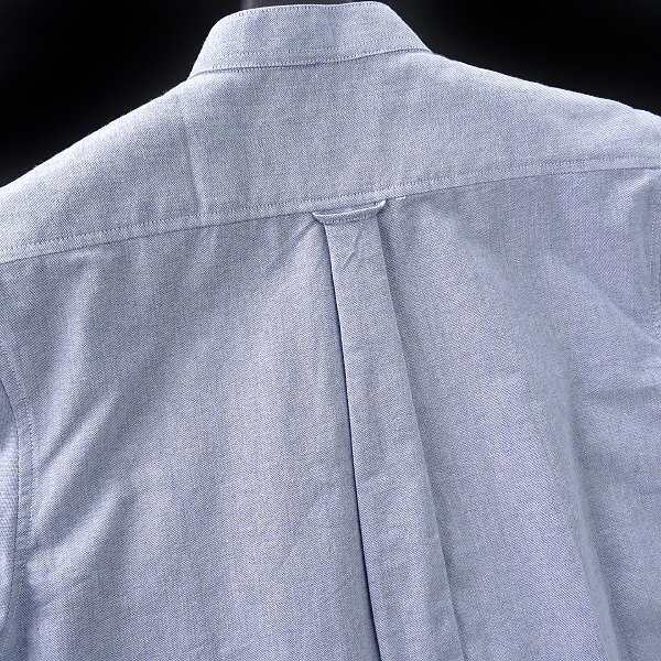新品 チュウベイ 2023年 オックスフォード バンドカラー 半袖 シャツ L 薄紺 【CH1432063_78】 CHUBEI メンズ コットン スタンドカラー_画像4