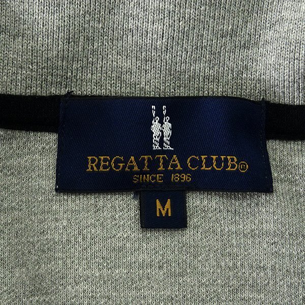  new goods regata Club spring summer deer. . jersey - polo-shirt with long sleeves L ash [RCL-001_GA] REGATTA CLUB shirt men's Logo embroidery Golf 