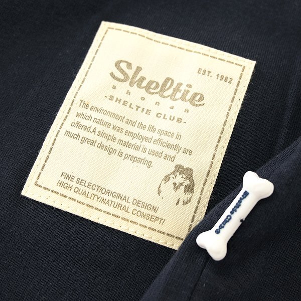  новый товар ракушка чай Club 24SS окантовка карман футболка с длинным рукавом M темно-синий [SH1441109_79] весна лето Sheltie Club вырез лодочкой long T cut and sewn 