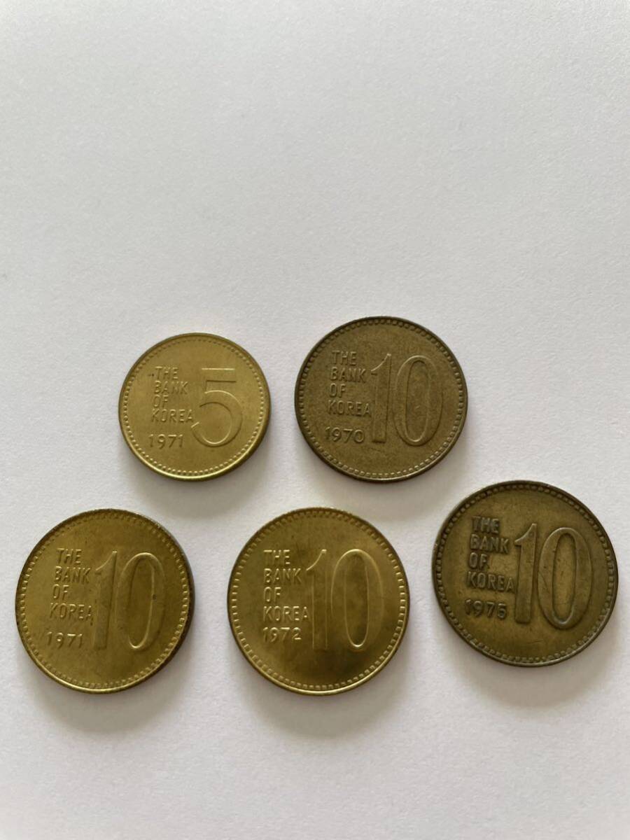 韓国 古銭 まとめ 23枚 1ウォン 5ウォン 10ウォン 50ウォン 100ウォン 美品 特年ある_画像7