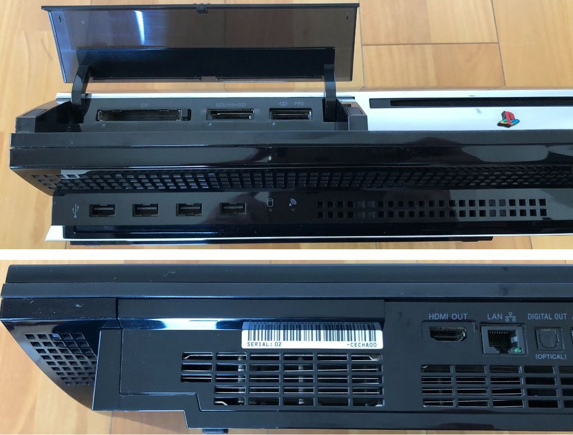 動作品 この1台でPS1,2,3ソフト(ワンピース ONE PIECE)遊べるセット PS3初期型(60GB→320GB交換済)+コントローラ2個,HDMIケーブル CECHA00 動作品 この1台でPS1,2,3ソフト(ワンピース ONE PIECE)遊べるセット PS3初期型(60GB→320GB交換済)+コントローラ2個,HDMIケーブル CECHA00