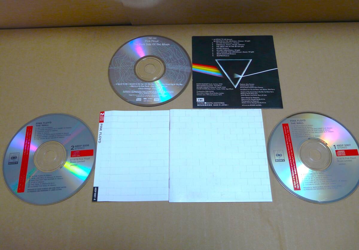 送料無料 CD PINK FLOYD ザ・ウォール　狂気 ３枚セット used_画像1
