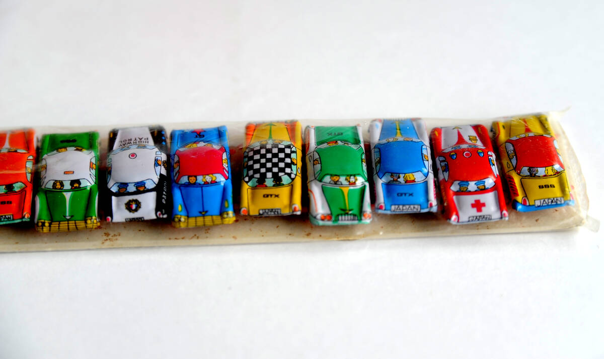 昭和レトロ 駄菓子屋 玩具 オモチャ ブリキ自動車 10台セットの画像3