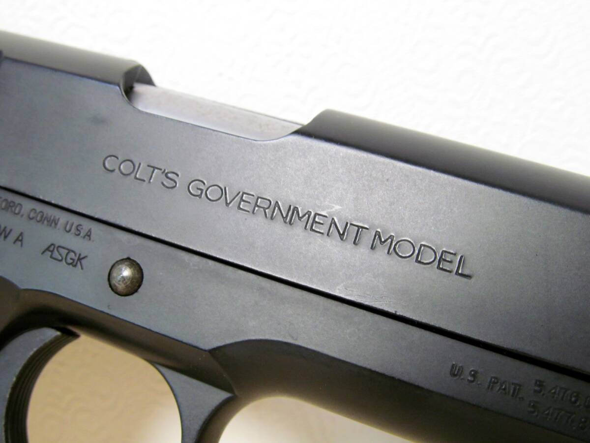 WA ★ウエスタンアームズ COLT GOVERNMENT MKⅣ SERIES`70 コルト ガバメント シリーズ70 動作確認済み ガス漏れ無し★ 中古の画像7