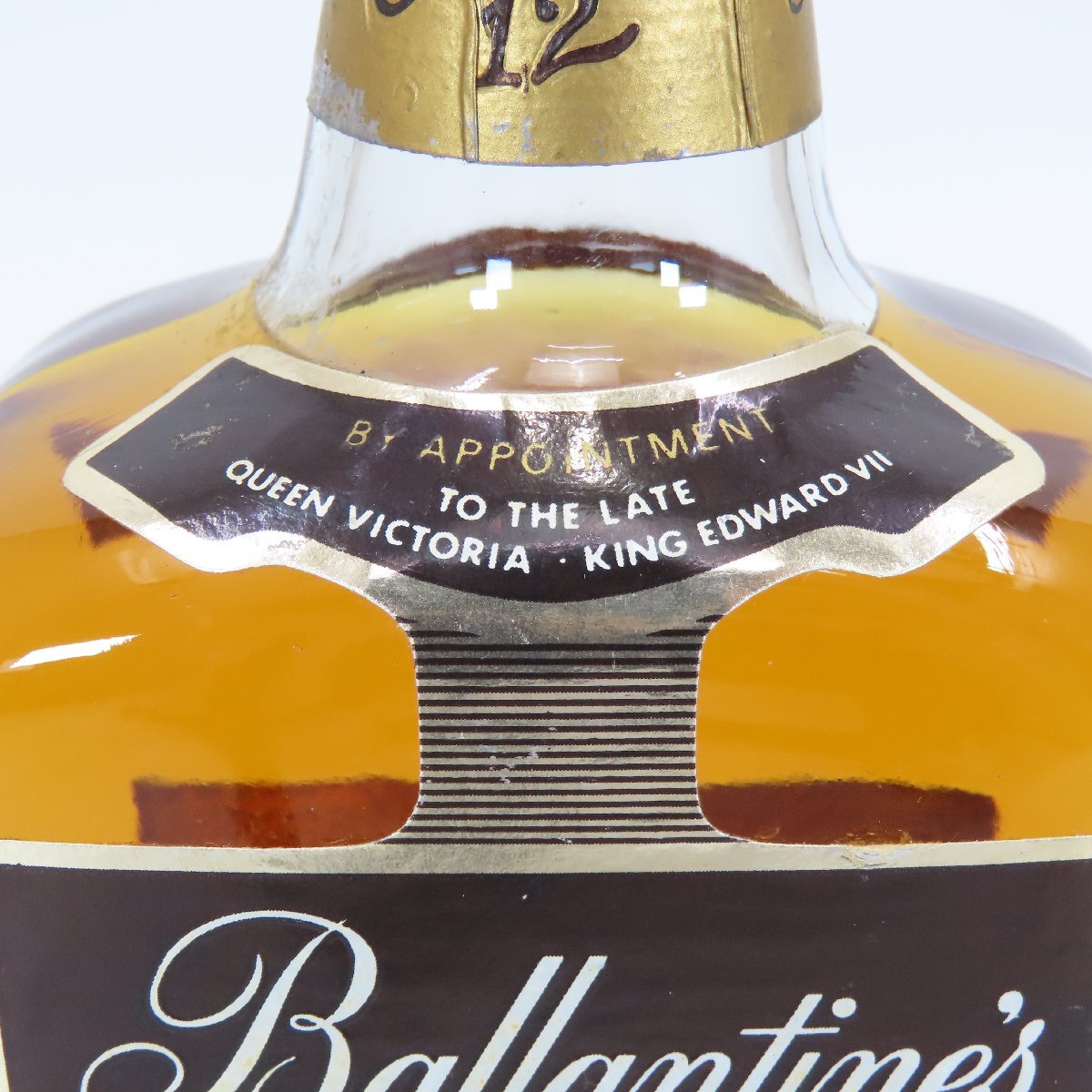 7589-80 Ballantine's バランタイン 12年 ベリーオールド スコッチ ウイスキー 金キャップ 古酒 未開封 750ml/43%_画像4