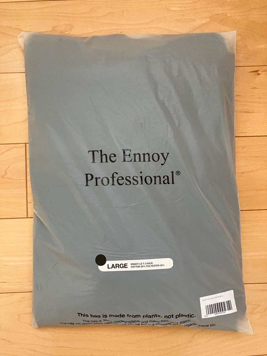 Ennoy 2Pack L/S T-Shirts (BLACK 黒) SIZE L