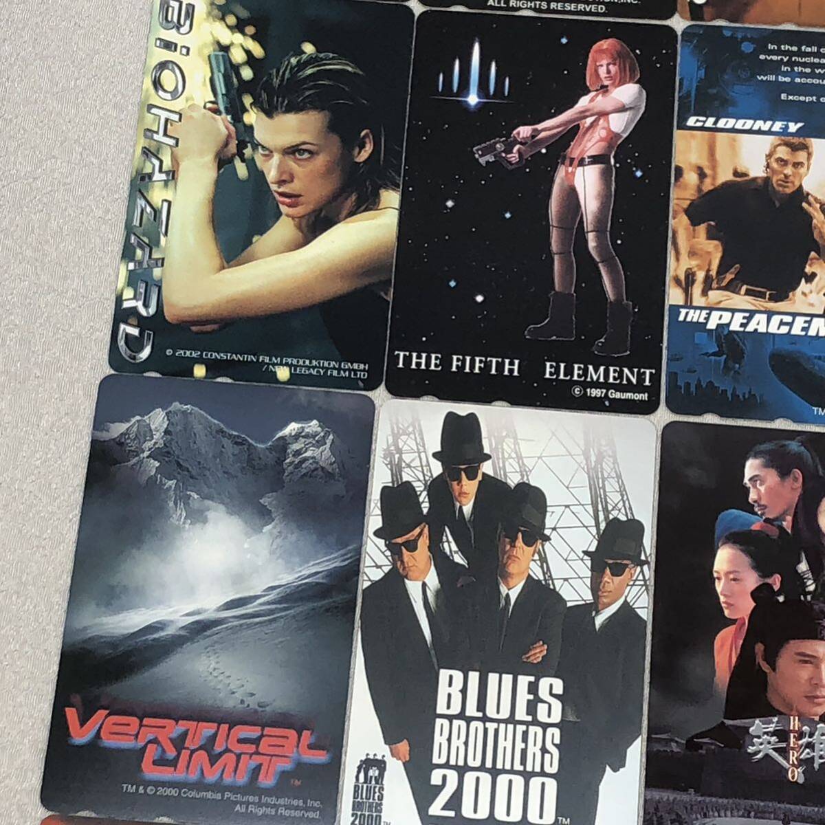 6 unused telephone card 50 frequency 30 pieces set Western films movie collection goods large hard Vaio hazard taxi 2 Ocean z11 etc. 