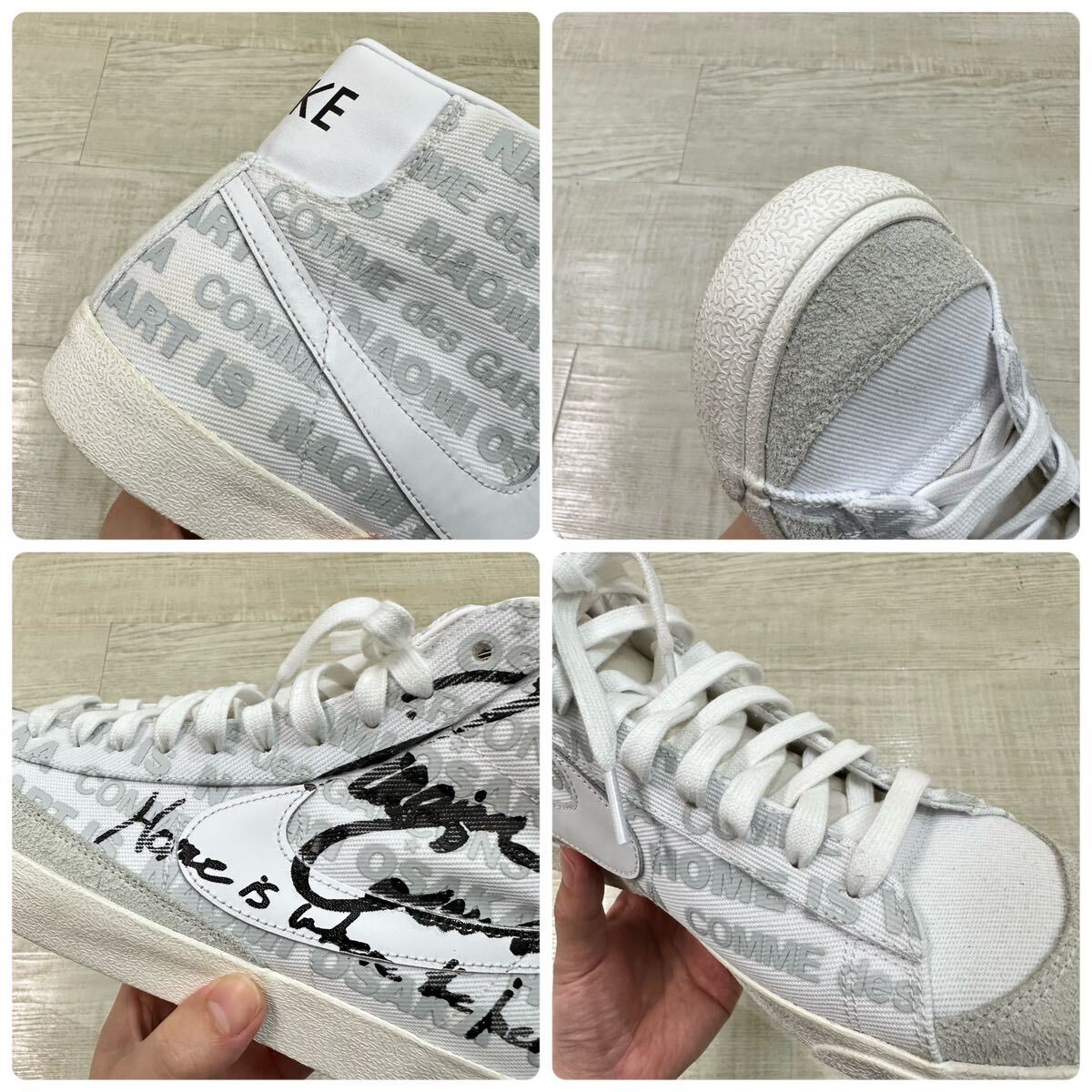 20aw 2020 美品 NAOMI OSAKA COMME DES GARCONS CDG NIKE BLAZER MID VNTG '77 大坂なおみ ギャルソン ナイキ ブレーザー ミッド 28.5cm_画像6