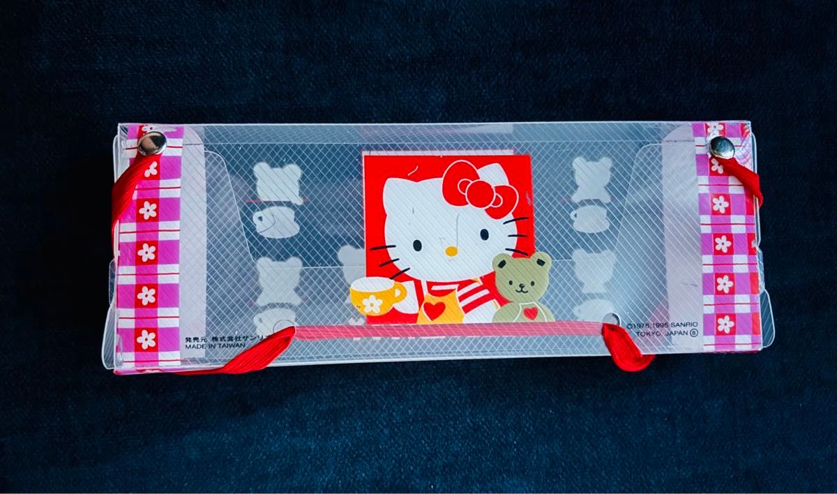 ハローキティ　ペンケース　筆箱　レトロ　キティ　キティちゃん　ピンク　サンリオ　1995年製