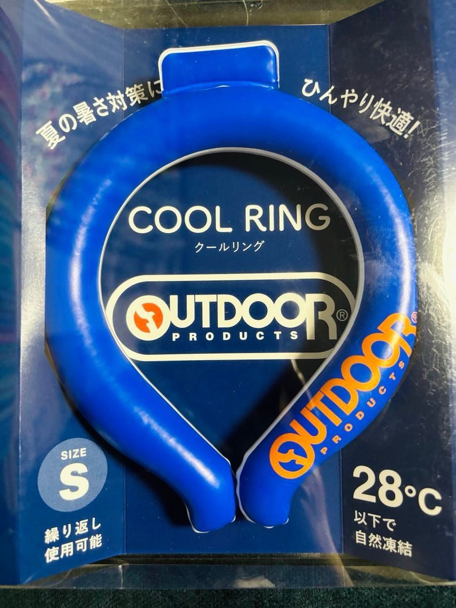 新品未開封　OUTDOOR クールリング　クールネックリング　Sサイズ　ブルー　冷感　熱中症対策　