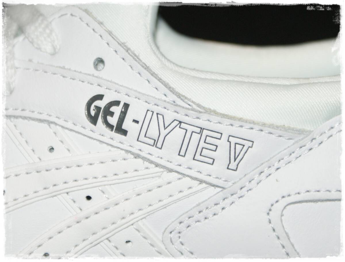 ★送料込み★未使用品★US4.5/23cm アシックス ゲルライト5 asics GEL LYTE Ⅴ オールホワイト 白/白白 天然皮革(本革) レザーアッパー_画像9