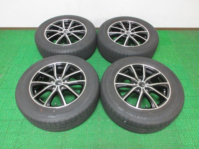 AY633【送料無料】215/60R16 超溝高 9分山 夏タイヤ ENASAVE RV505 2022年製 ホイールセット 4本 激安 オデッセイ ヴェゼル クラウン MPV_画像1