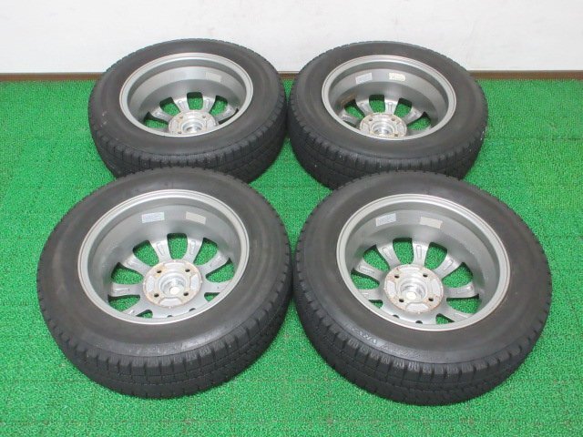 AD668【送料無料 在庫処分!!】175/65R14 超溝高 8~8.5分山 ブリヂストン スタッドレス VRX2 ♪ ホイールセット 4本 激安 フィット ヴィッツ_画像10