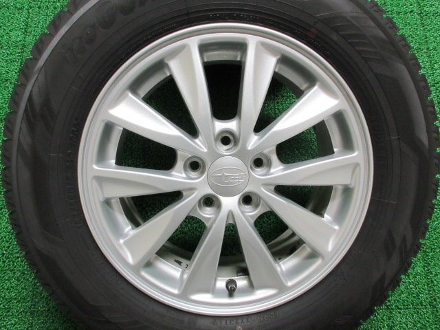 AD584【送料無料 在庫処分!!】195/65R15 超溝高 ヨコハマ スタッドレス iG60 ♪ アルミ ホイールセット 4本 スバル インプレッサ 純正 激安_画像6