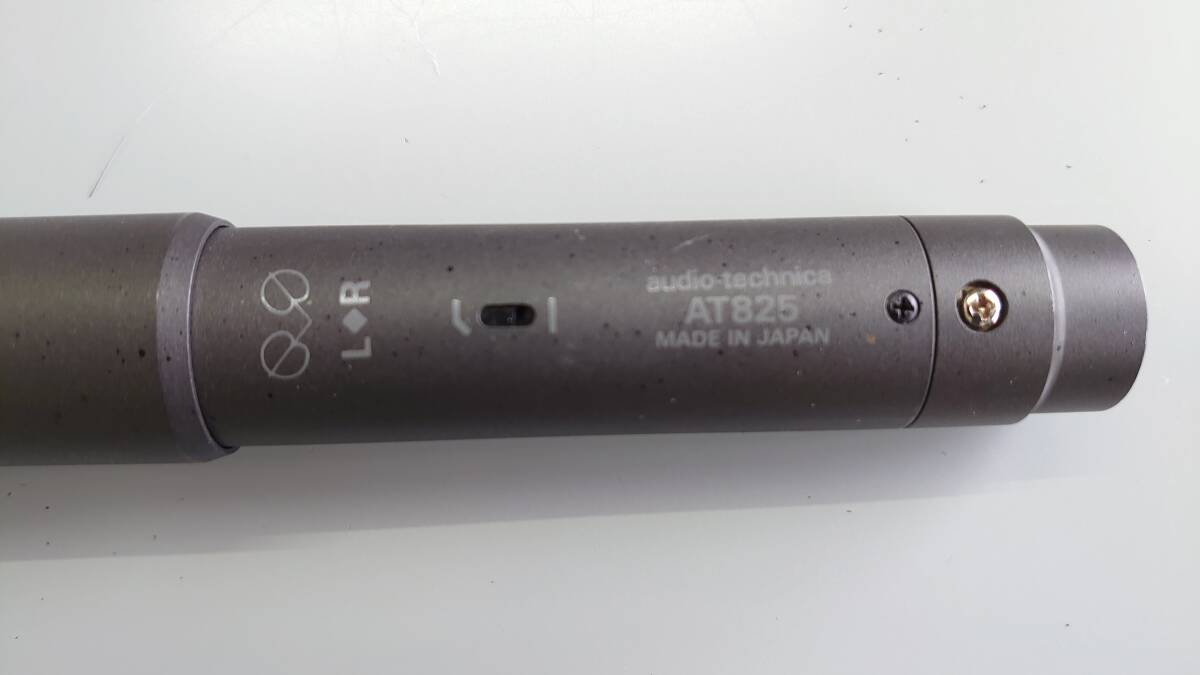  Audio Technica AT825 capacitor type stereo Mike Junk ( cover. screw ... become . sound quality without any problem!)