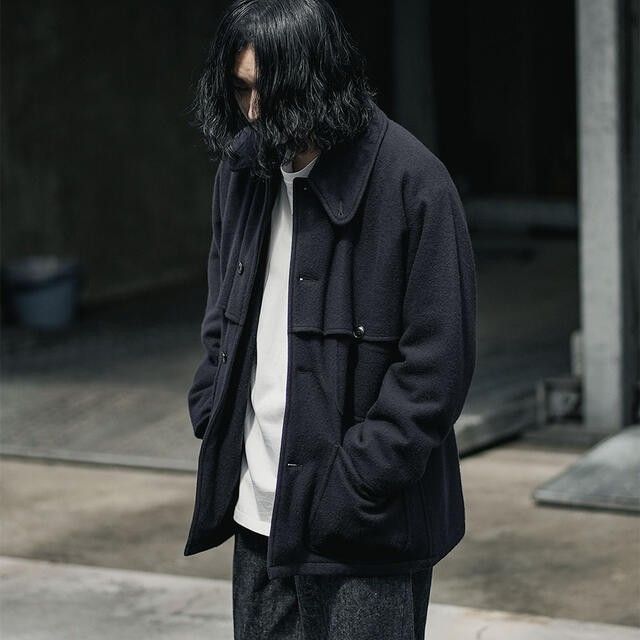 希少美品 COMOLI ナッピングウールマッキノウクルーザー2 [U03 希少美品 COMOLI ナッピングウールマッキノウクルーザー2 [U03
