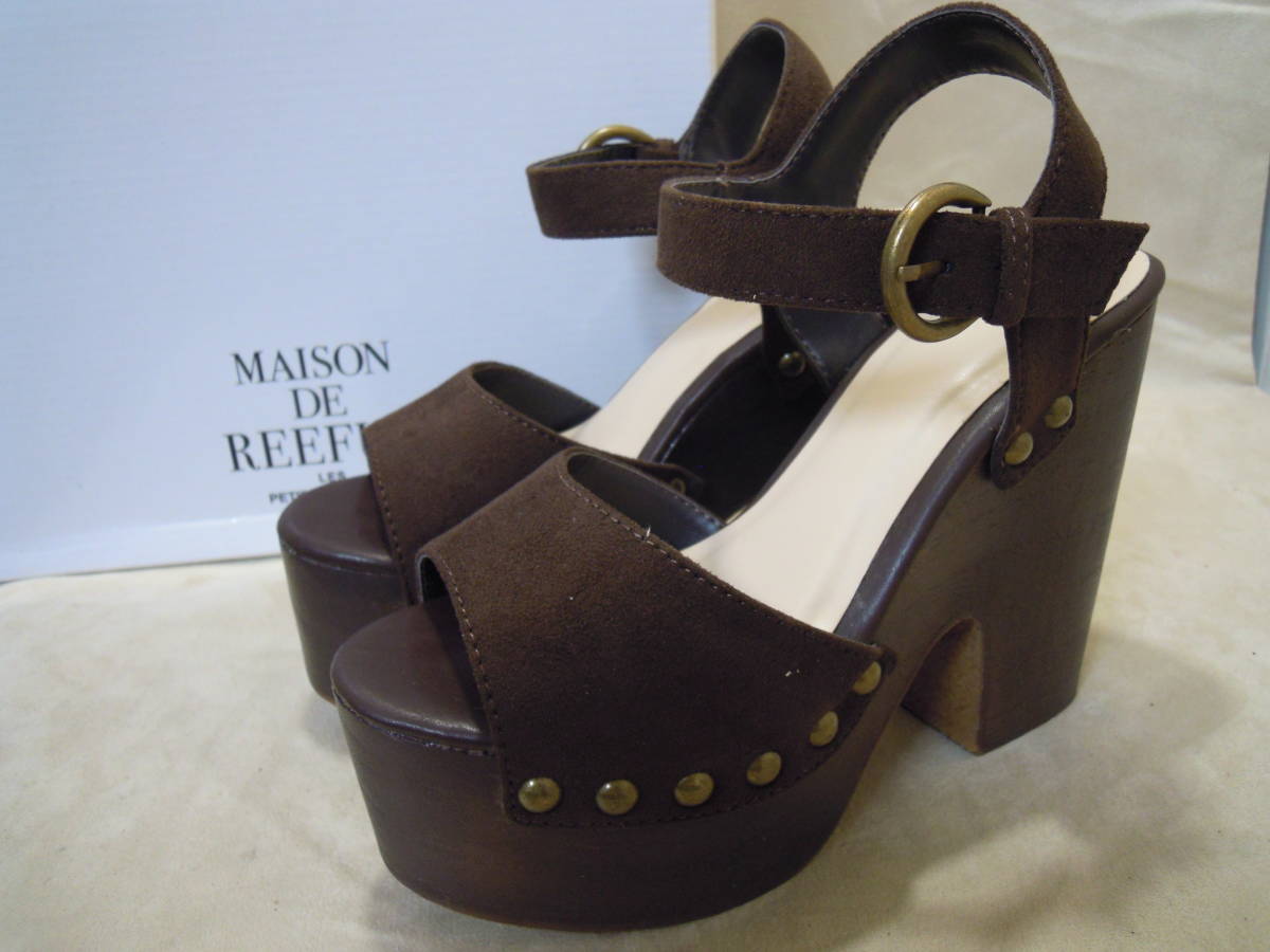 MAISON DE REEFUR メゾンドリーファー プラットフォーム サンダル サイズ22.5cm_画像2