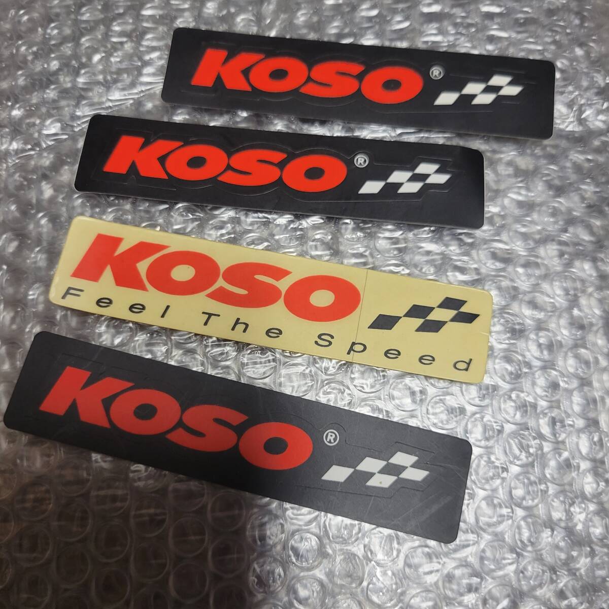 KOSO ステッカー　4枚セット　未使用　スクーター ウェイトローラー_画像1